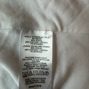 White spandex blend Ann Taylor white tshirt size large.  Great condition